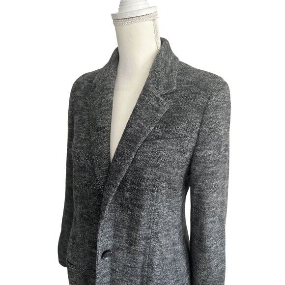 VINCE Women's Gray Wool Blend Blazer Jacket Size 6 - Picture 4 of 9